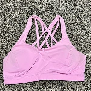 Lululemon Free to Be Serene Bra Size 6 in Miami Pink